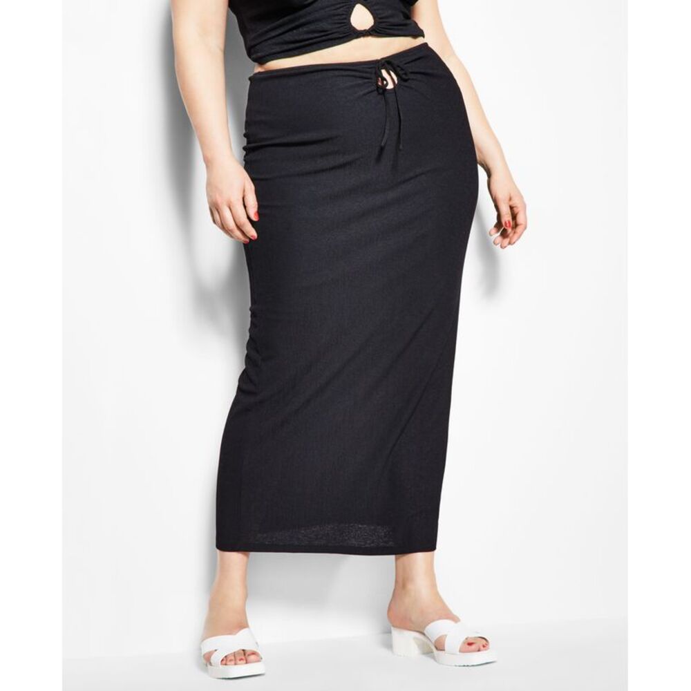 Royalty By Maluma Womens Tie Front Maxi Skirt